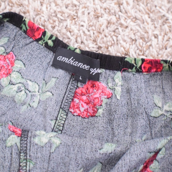 Rose Print Lounge Shorts - Picture 7 of 7